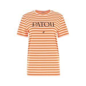 PATOU Striped Cotton T-Shirt Women STRIPPED T-Shirts & Tops